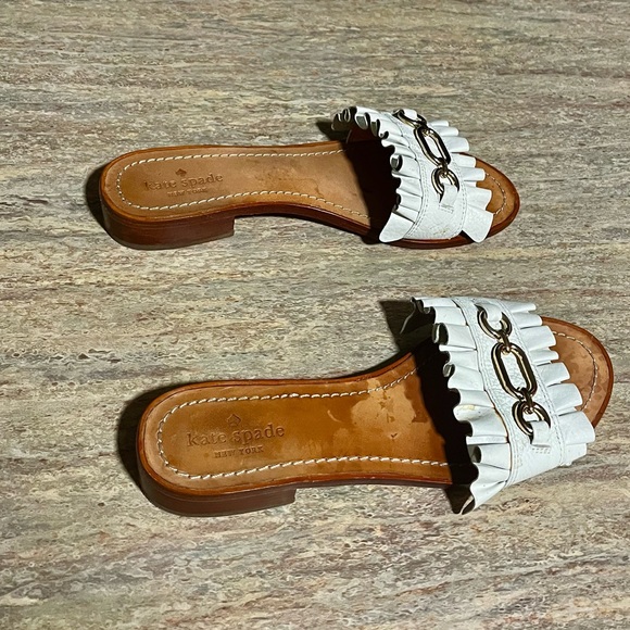 Kate Spade ♠️ white leather sandals - Picture 4 of 15